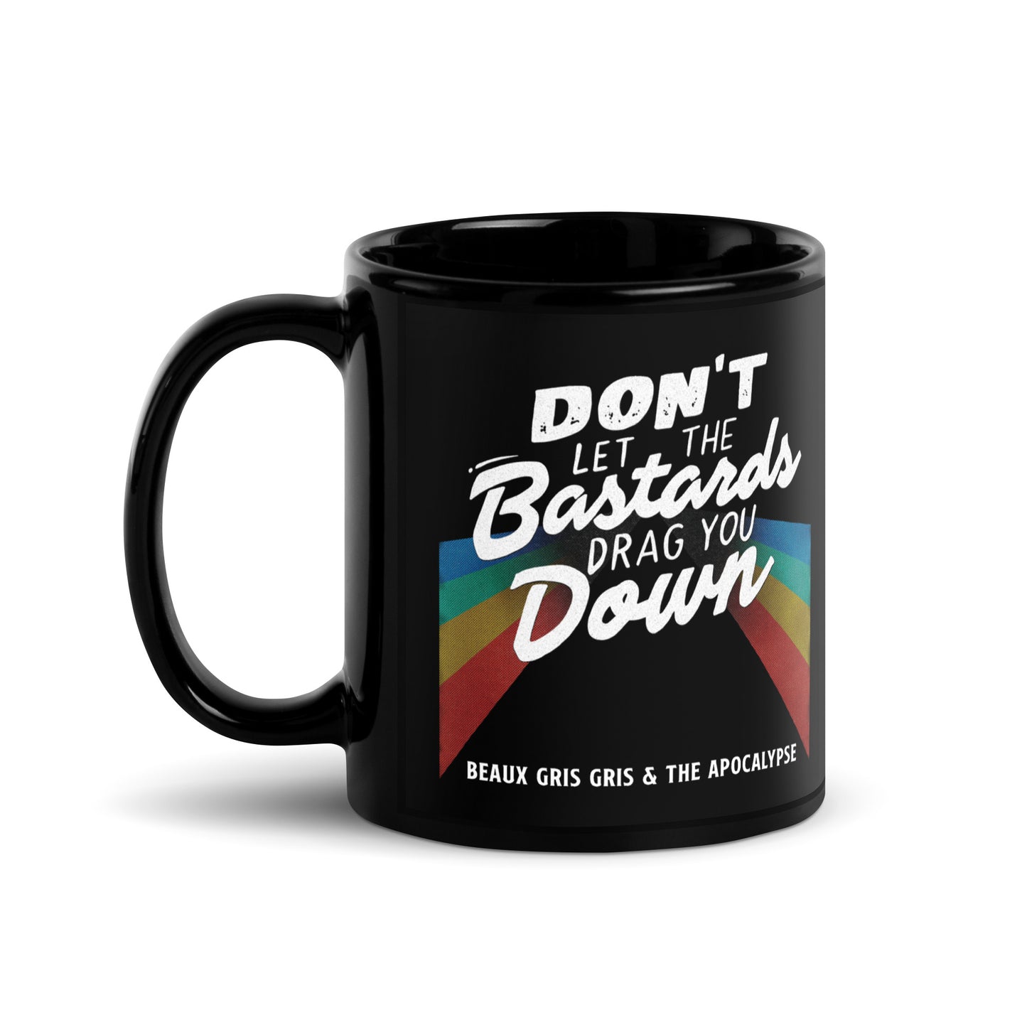Beaux Gris Gris "Bastards" Black Glossy Mug
