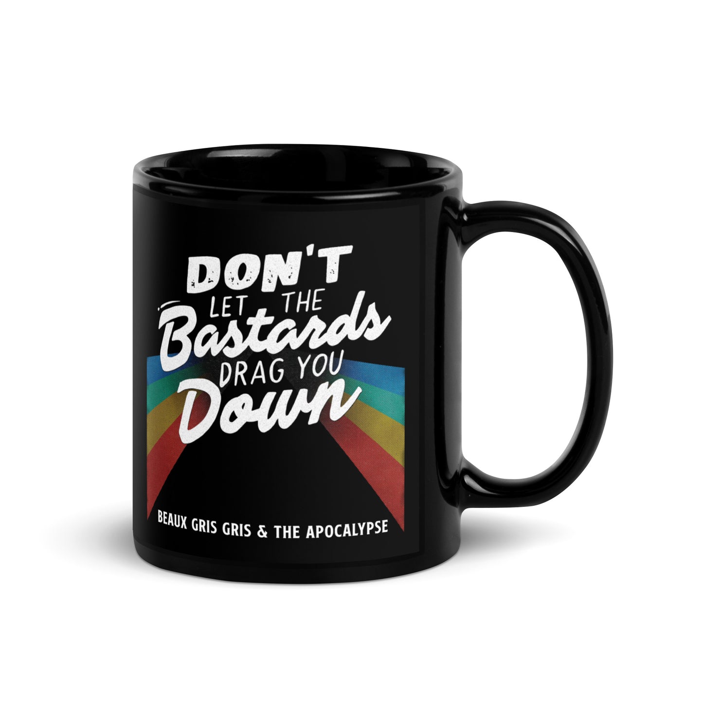 Beaux Gris Gris "Bastards" Black Glossy Mug