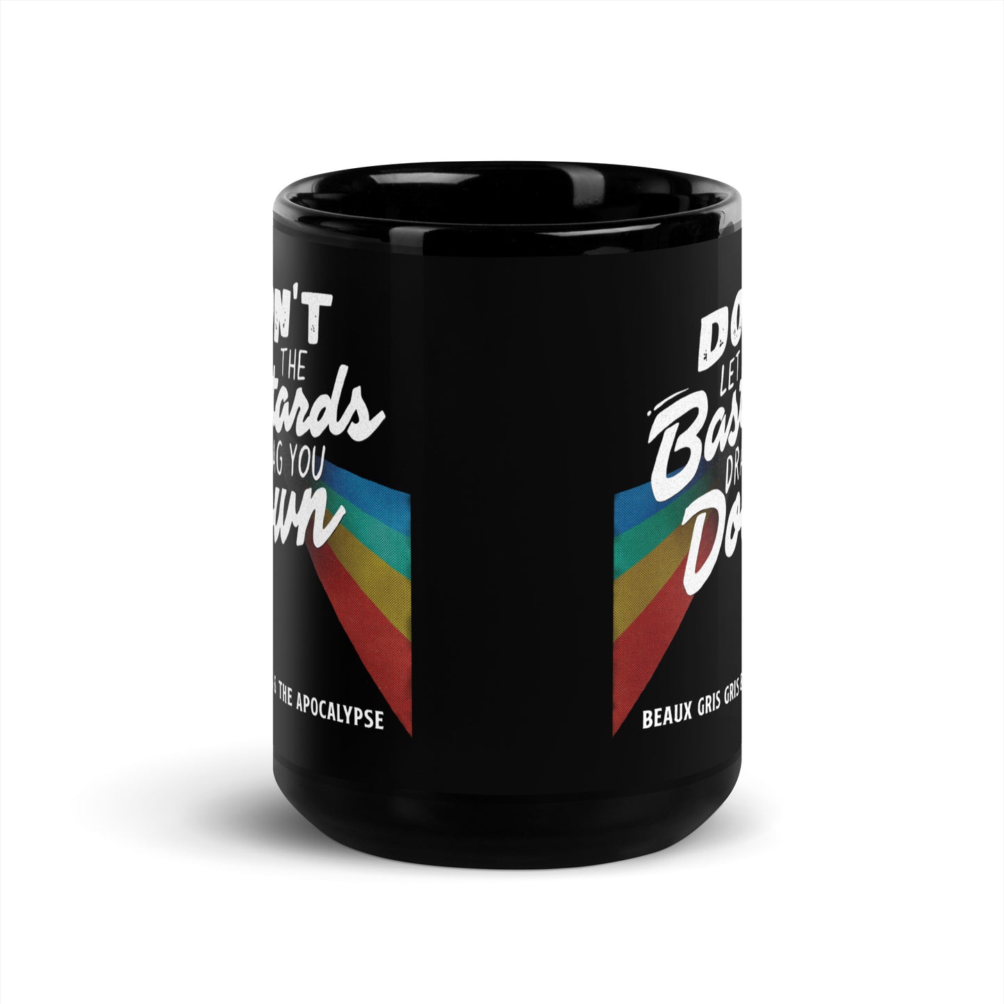Beaux Gris Gris "Bastards" Black Glossy Mug