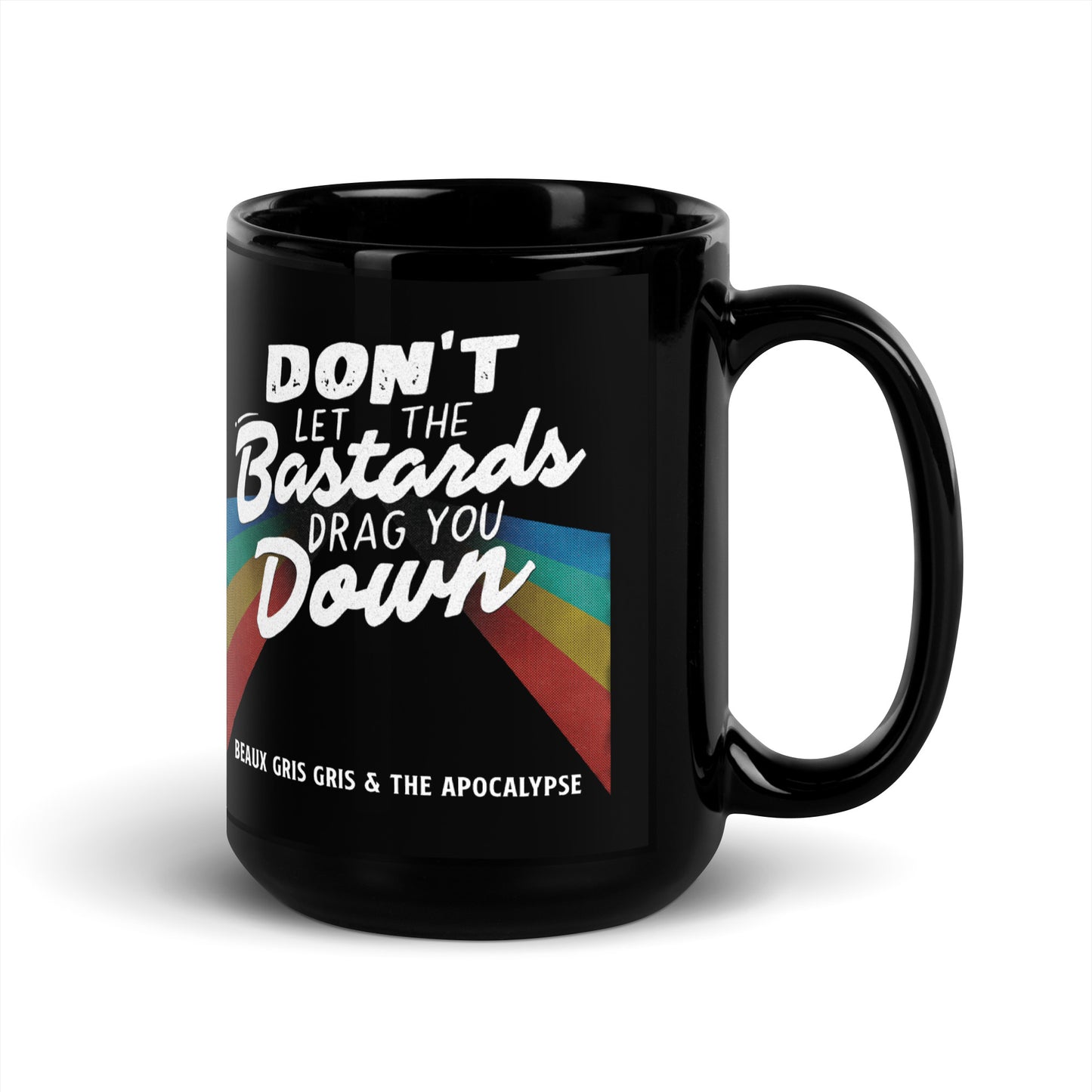 Beaux Gris Gris "Bastards" Black Glossy Mug