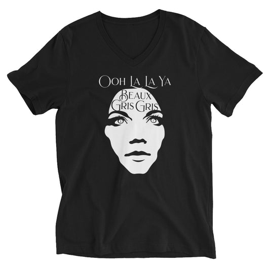 Beaux Gris Gris "Ooh La La Ya" Unisex Short Sleeve V-Neck T-Shirt